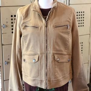 LRL Lauren Jeans Co. Ralph Lauren Tan Jacket Coat
